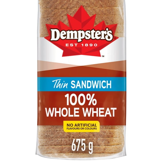 Pain à sandwich à 100 % de blé entier tranché mince Dempster’s®