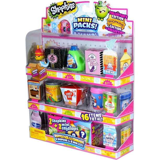 Shopkins Mini Packs Shopper Pack, 16-Count