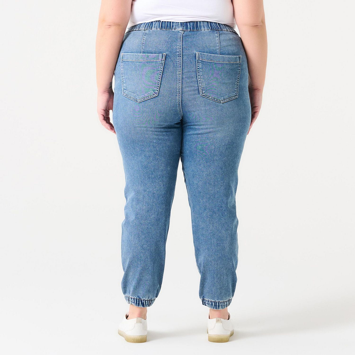 Pantalon de Jogging en Jean Taille Haute