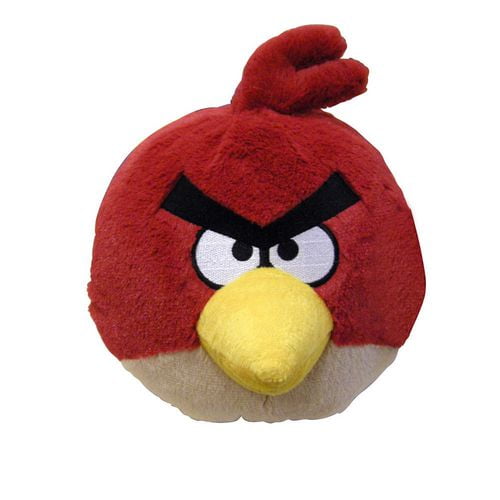 Peluche Angry Bird rouge de 20 cm avec effets sonores
