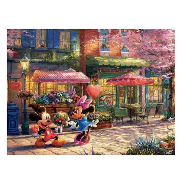 Thomas Kinkade Disney Dreams - 750 Piece Puzzle - Mickey & Minnie