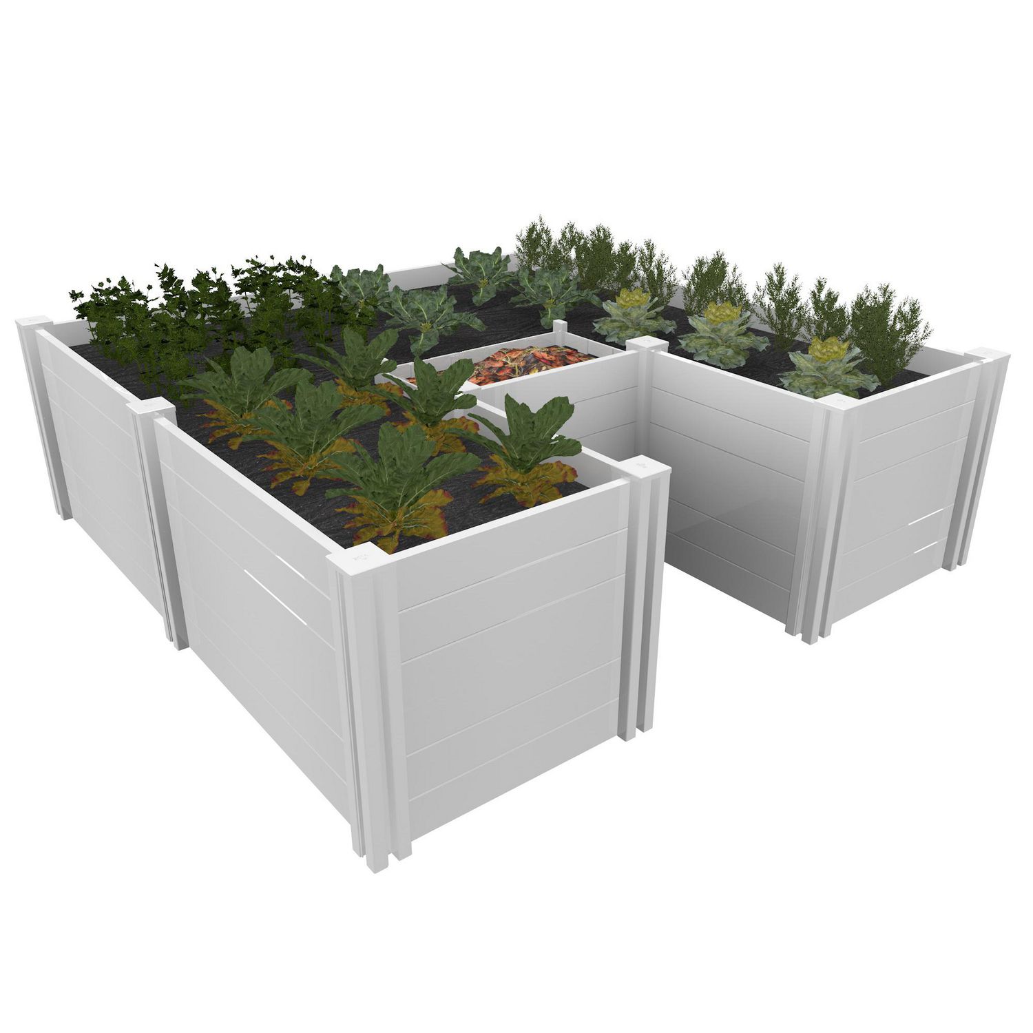 Keyhole Garden Balcon-Terrasse avec composteur 