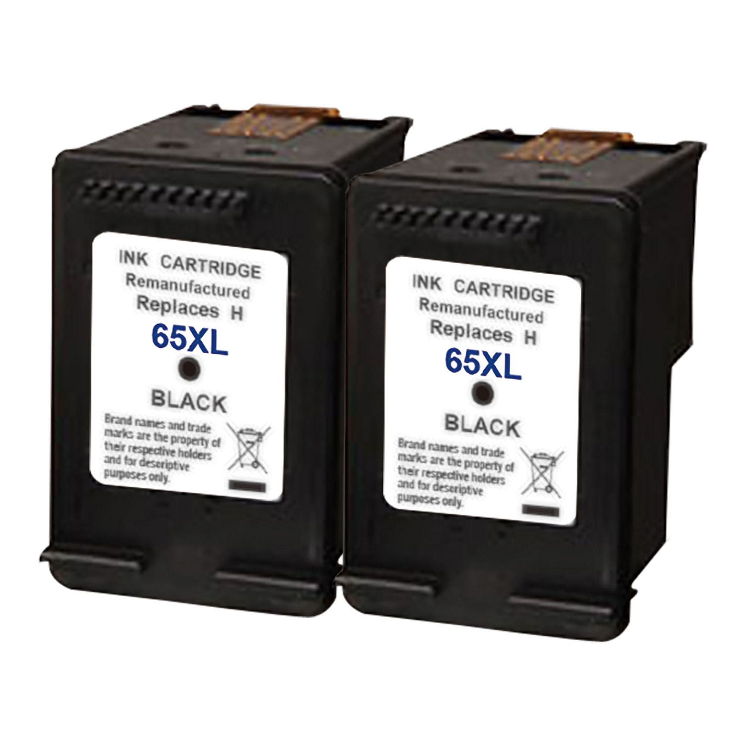 L Ink 2 Pack Compatible Hp 65xl High Yield Black Ink Cartridge N9k04an Walmart Canada 2249