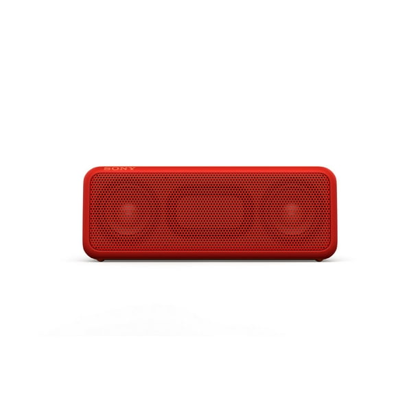 Haut-parleur portatif sans fil SRS-XB3 de Sony avec Bluetooth en rouge