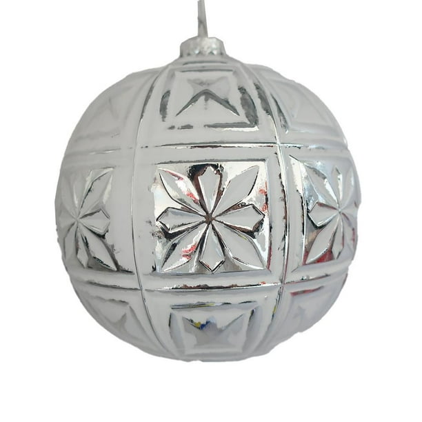 Holiday Time 150MM White Washed Ball Jumbo Ornament Walmart.ca