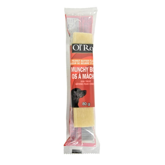 Ol' Roy Munchy Bone Peanut Butter Flavour, Helps Control Plaque and Tartar