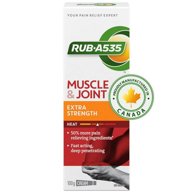 RUB A535 Muscle & Joint Pain Relief Heat Cream, Extra Strength