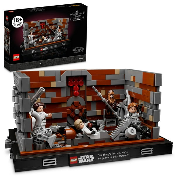 LEGO Star Wars Diorama du compacteur de déchets de l’Étoile de la Mort 75339 ; Ensemble de construction (802 pièces)
