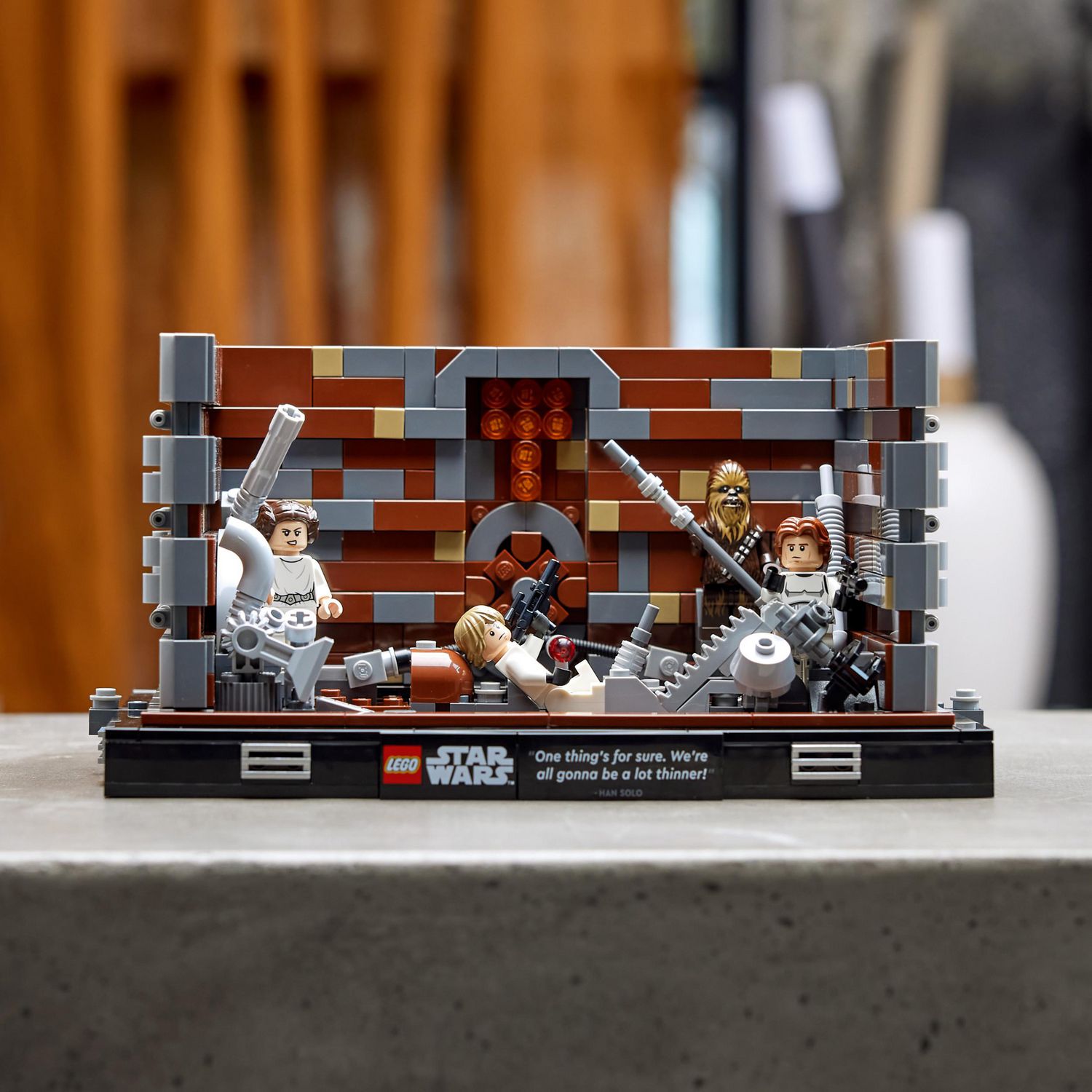 LEGO Star Wars Death Star Trash Compactor Diorama 75339 Toy Building Kit  (802 Pieces)