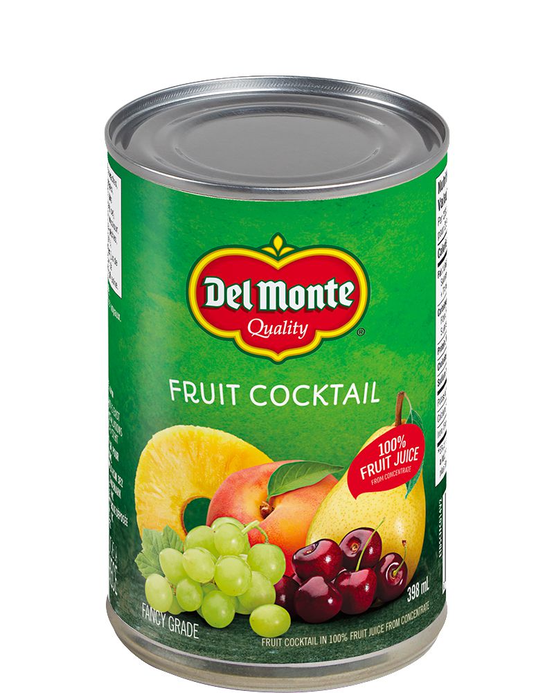 Fruit cocktail. Del Monte Box Juice.