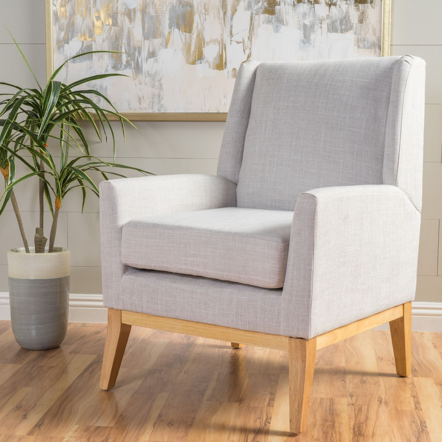 Ari Muted Fabric Accent Chair Walmart Canada
