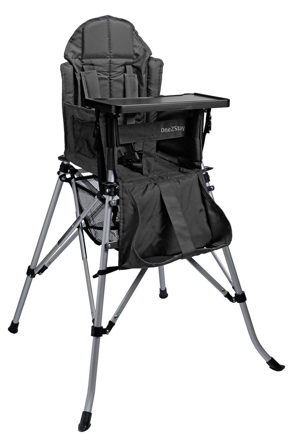 One2stay Portable High Chair With Table Black Walmart Canada