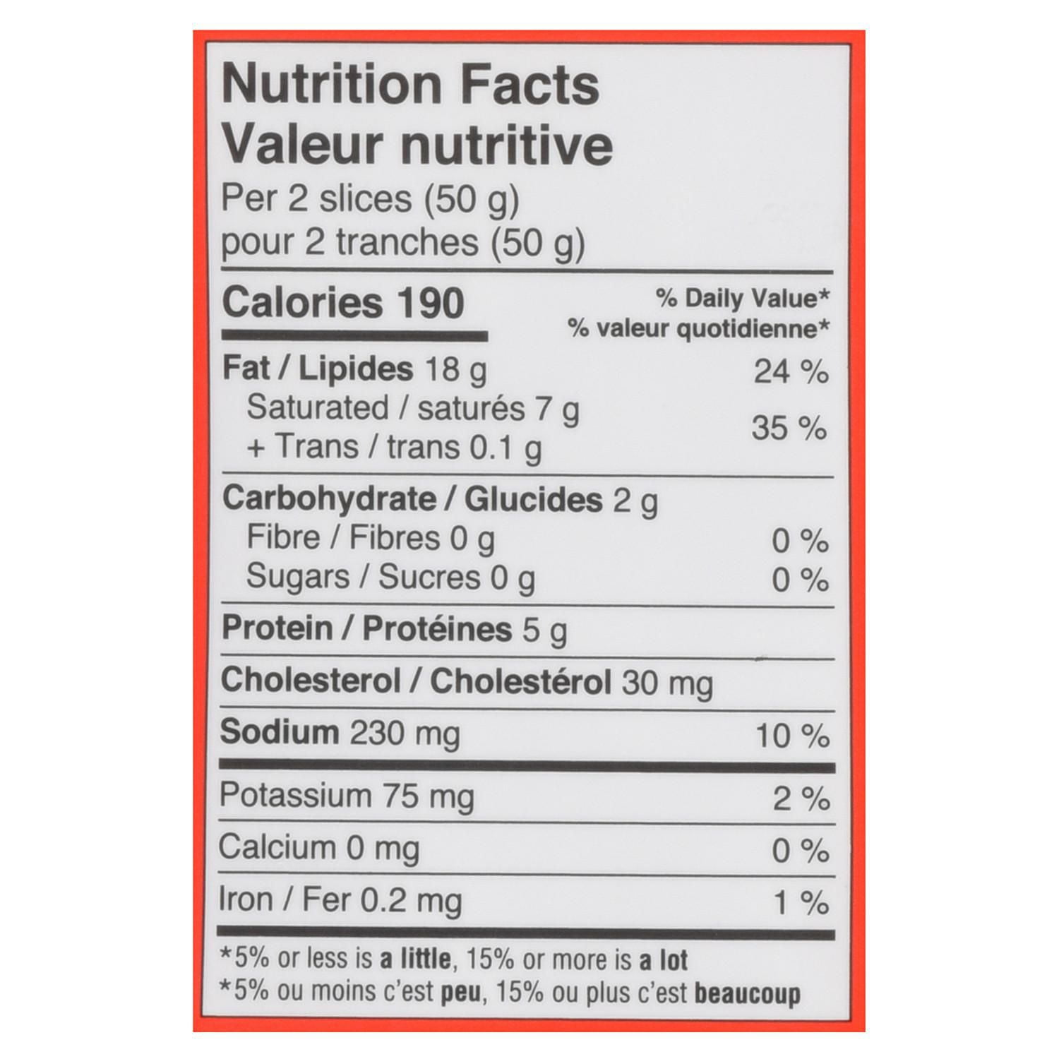 Bacon - emballage de  Deli Express 375 g