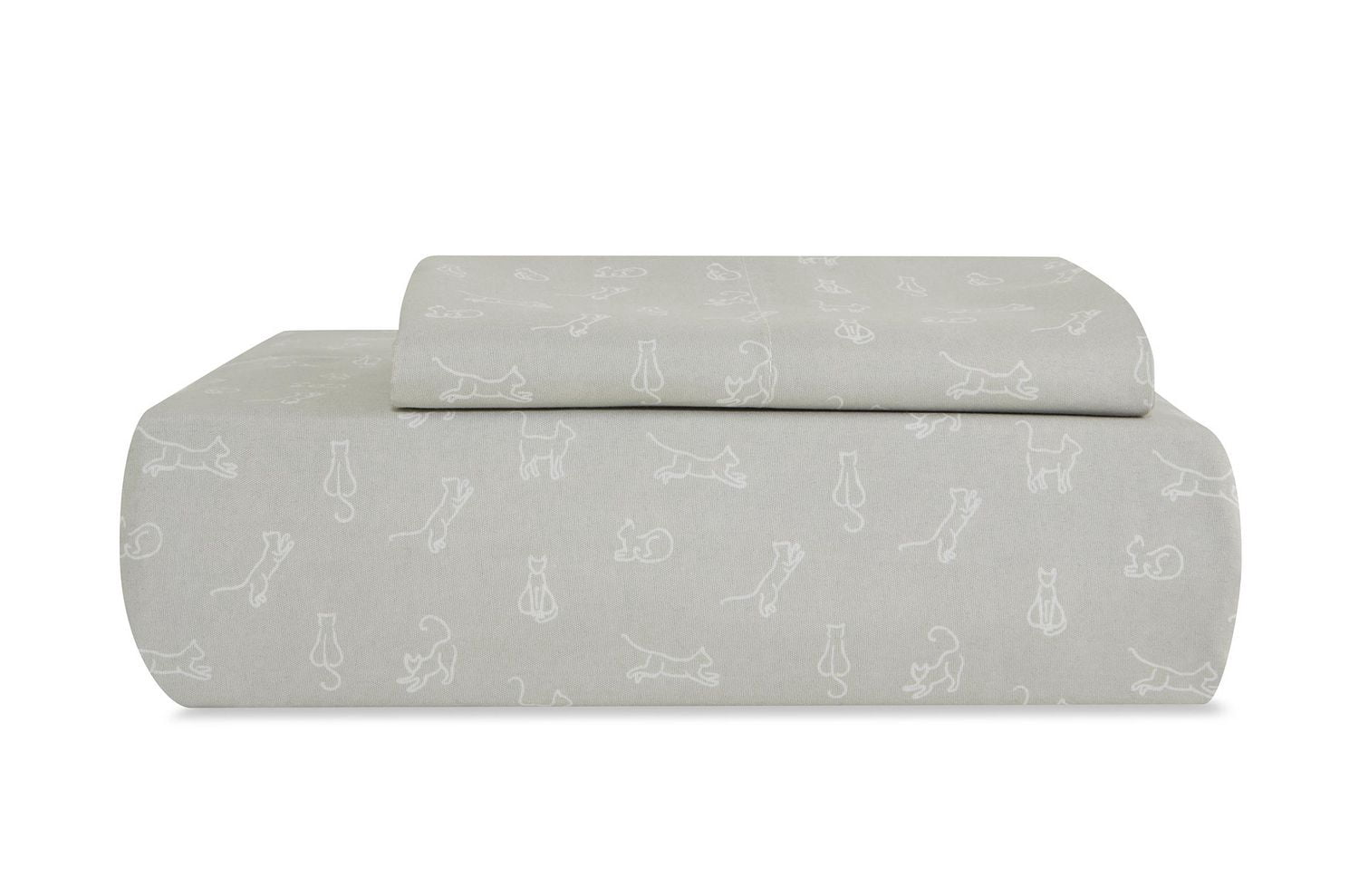 Ensemble édredon Mainstays à Gris Quadrillage en microfibre Tailles: 1 Place, 2 Pl/G