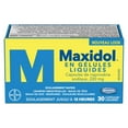 thumbnail image 2 of Maxidol Liquid Gels, Fast Relief of Pain such as Menstrual Cramps, Headaches, Backaches, Migraine Pain and Muscle Pain, 220mg Naproxen Sodium, 2 of 10