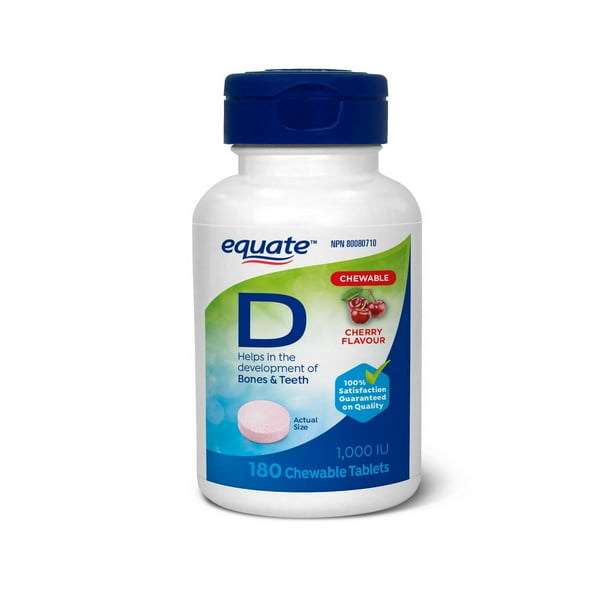 Equate Vitamin D 1000 IU Chewable Walmart.ca