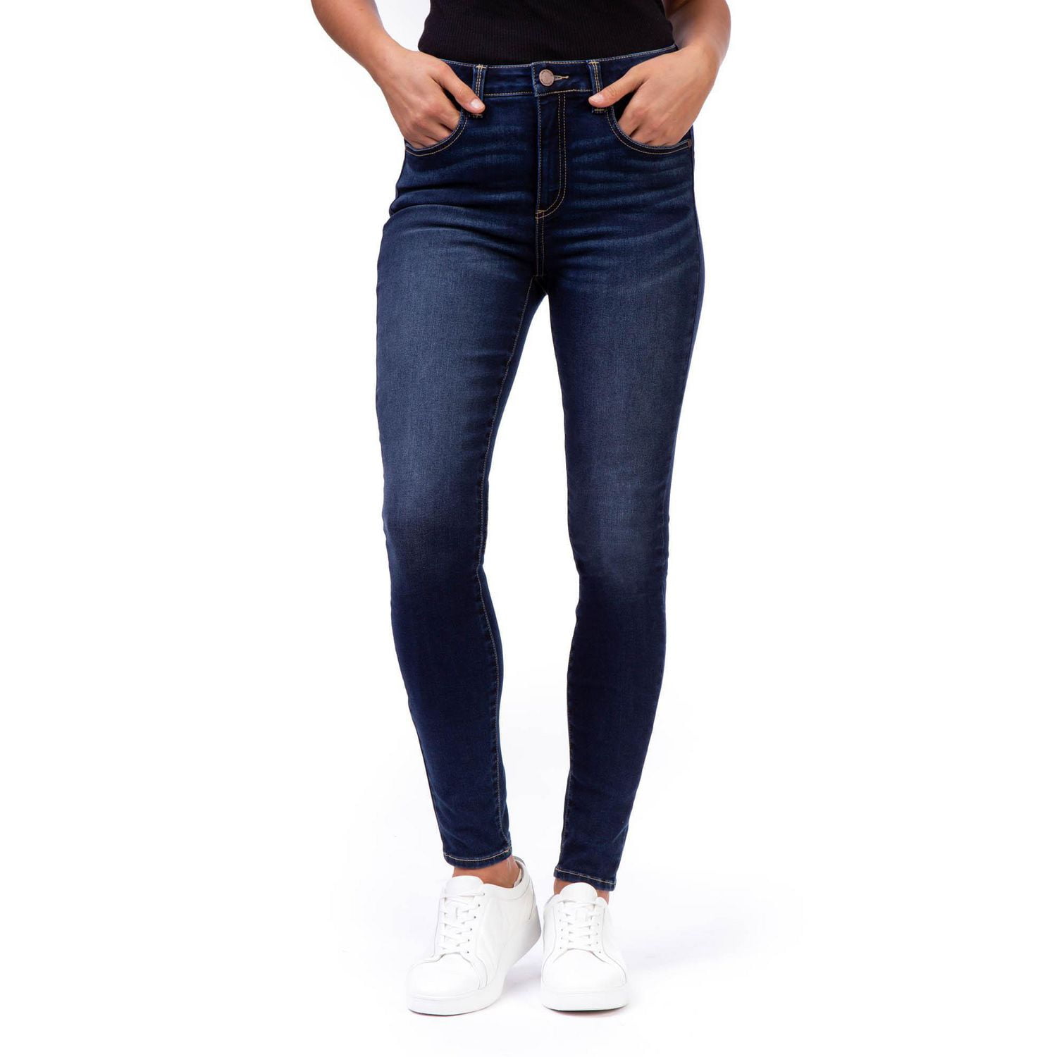 HUE Womens High-Waist Denim Leggings Style-U20652 - Walmart