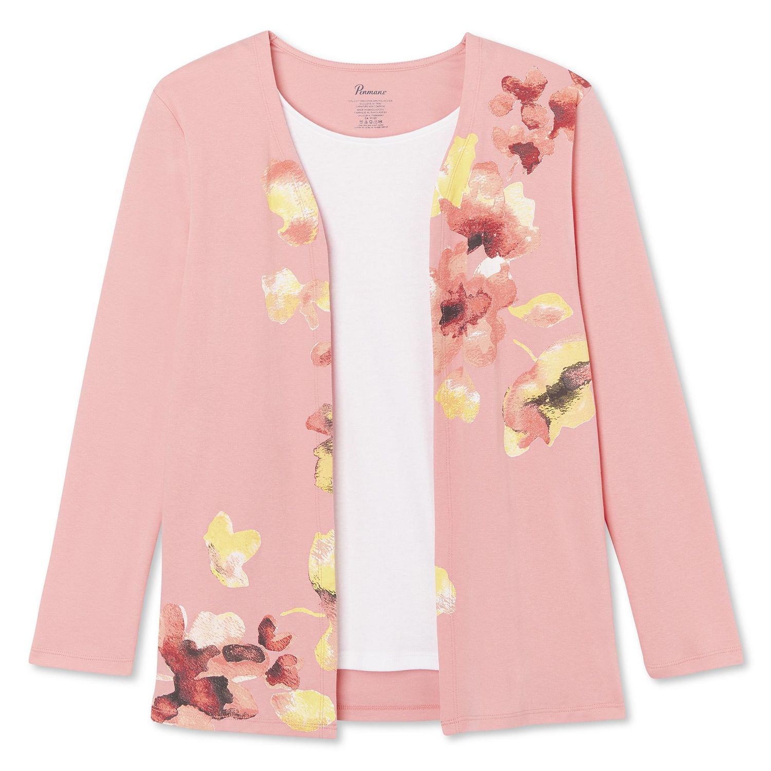 Penmans Women's Printed Fooler Cardigan