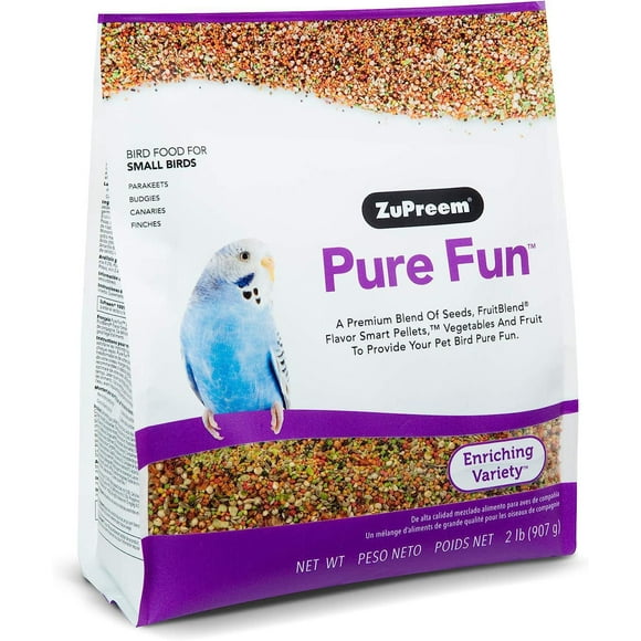 Zupreem Pure Fun Bird Food Designed For Small Breeds