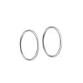 thumbnail image 4 of Luxury Designs Créoles 10mm en or blanc., 4 of 6