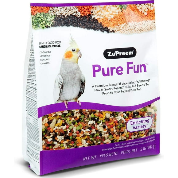 Zupreem Pure Fun Bird Food For Medium Birds