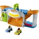 Fisher-Price Little People Hot Wheels Race Track for Toddlers, Race and Go Track Set, 2 Cars - image 1 of 6