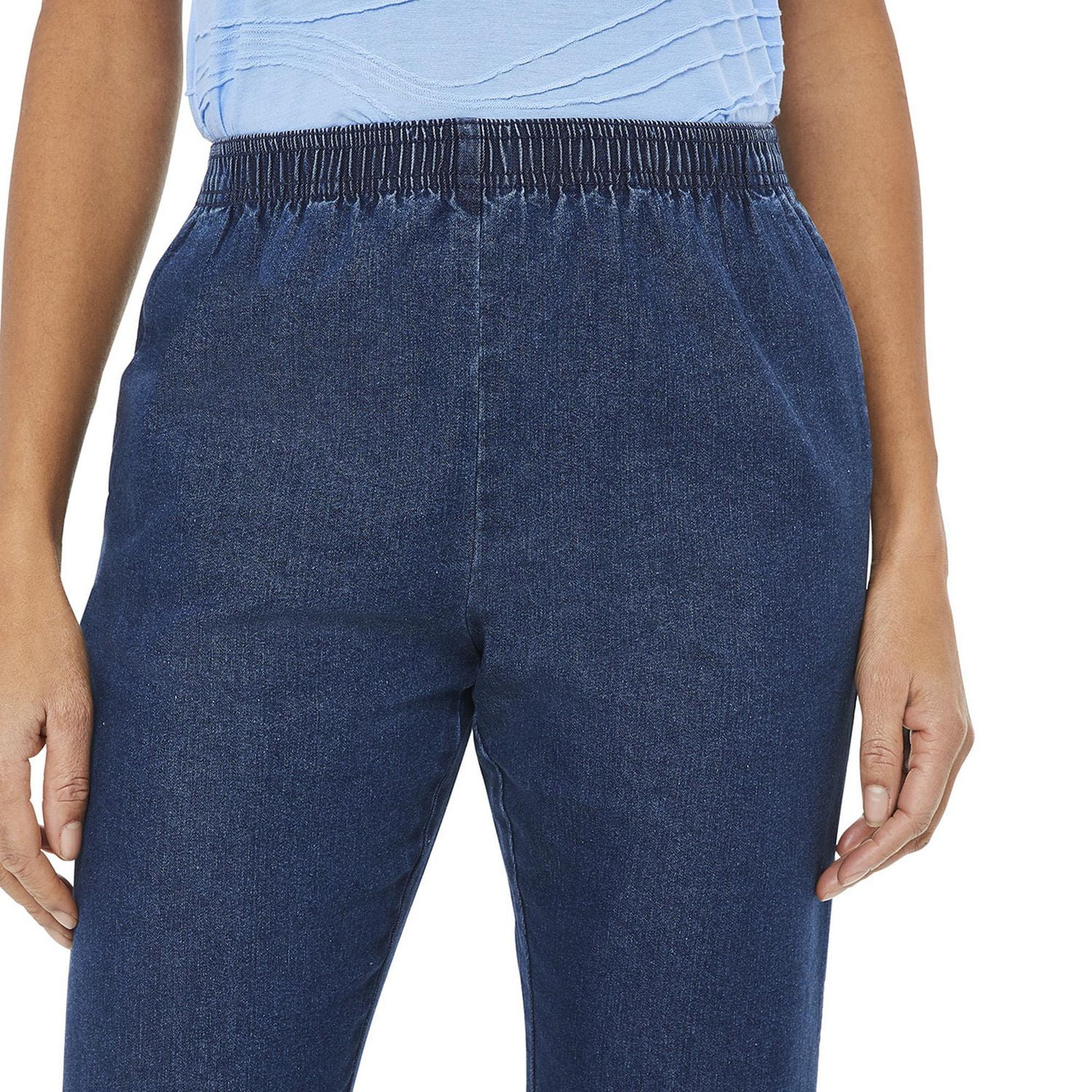 Pantalon enfilable en denim Penmans Petite pour femmes Tailles 6P-16P