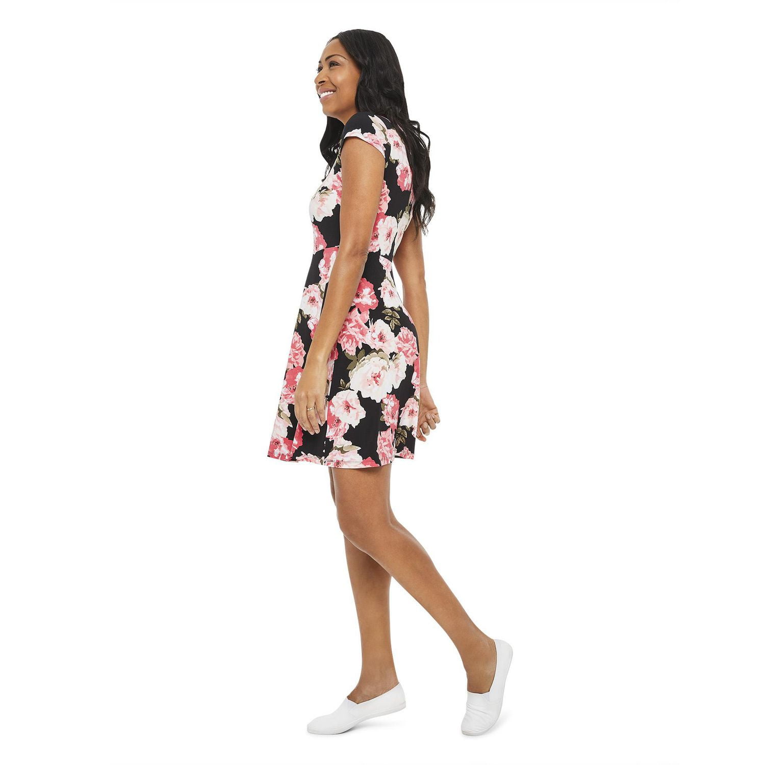 Robe imprimée ajustée et évasée Penmans pour femmes