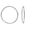 thumbnail image 4 of Luxury Designs 10K White Gold 12mm Hoop Earring, 4 of 6