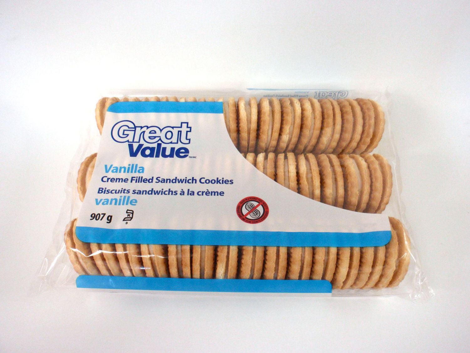 Great Value Vanilla Creme Filled Sandwich Cookies Walmart Canada