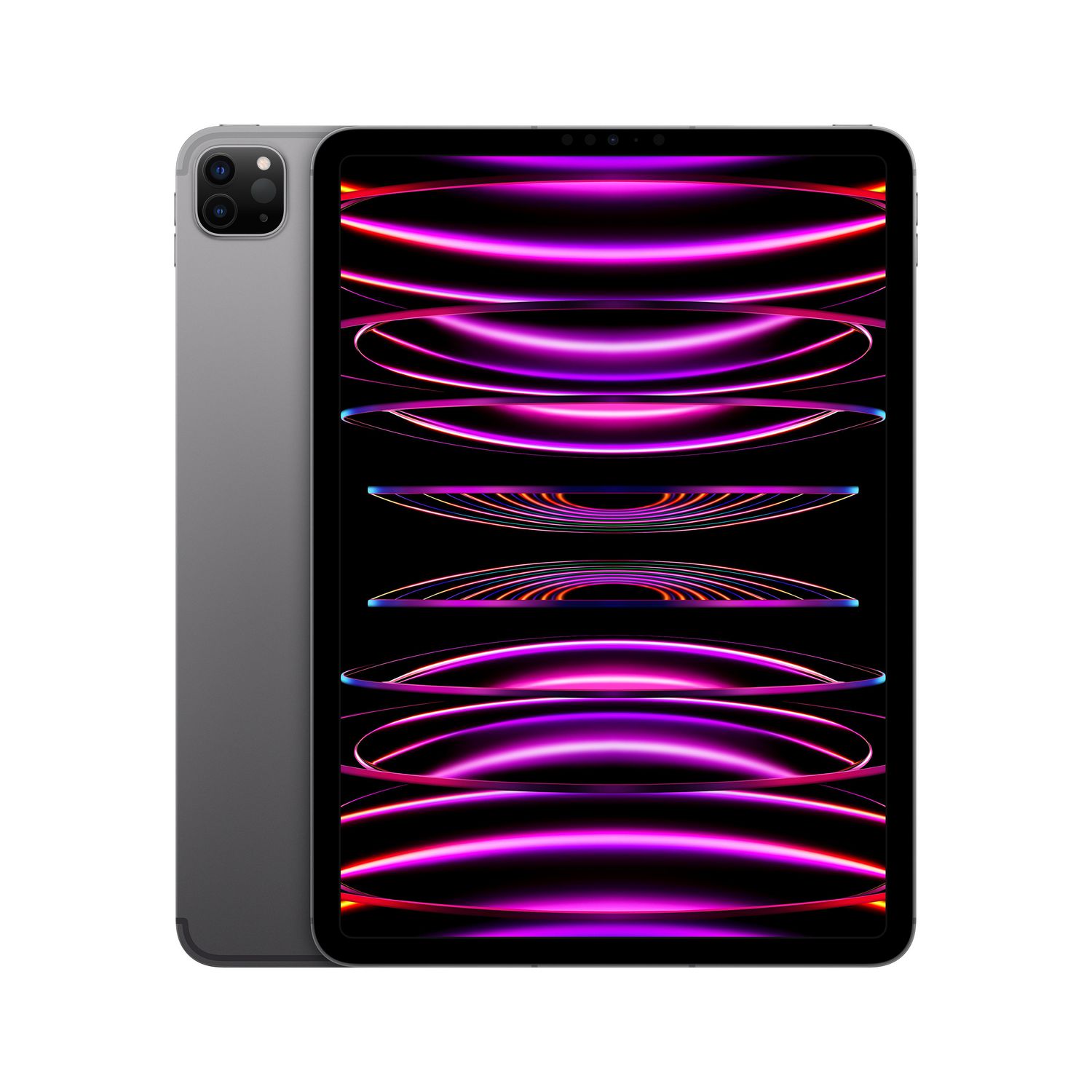 Ensemble Apple iPad 10,2 (2021, 64 Go, Wi-Fi, gris sidéral) (MK2K3LL/A)  avec étui clavier et protection d'écran en or rose (boîte neuve ouverte) 
