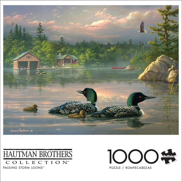 Puzzle Buffalo Games 1000 Pezzi - Hautman Brothers 'Al Loro Meglio' - Anatra In Natura - Dimensioni 68x50cm Con Poster Bonus