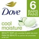 Dove Cucumber and Green Tea Cool Refreshing Beauty Bar, 6x106g - image 1 of 8