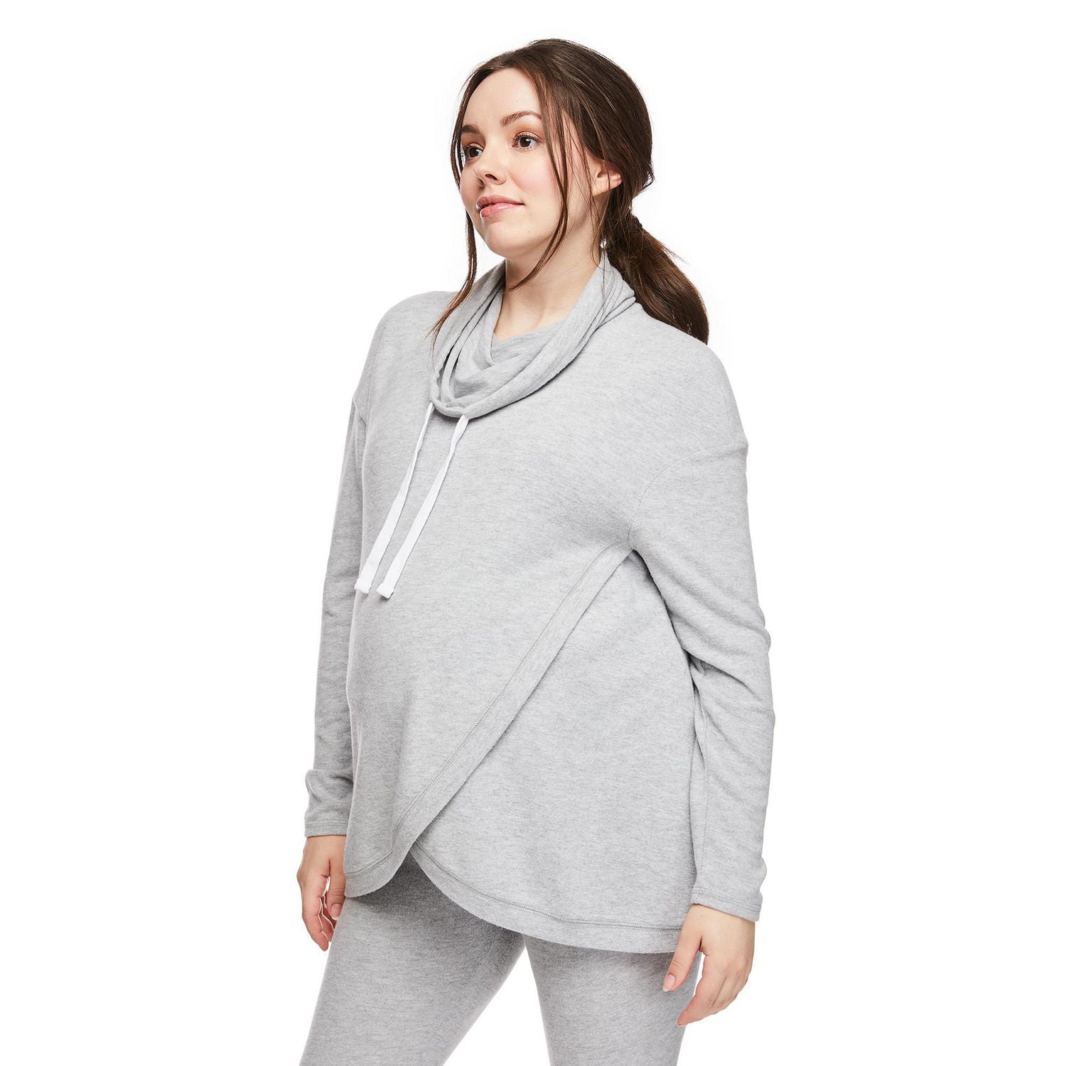 Paisley Sky Maternity Cowl Neckline Tunic