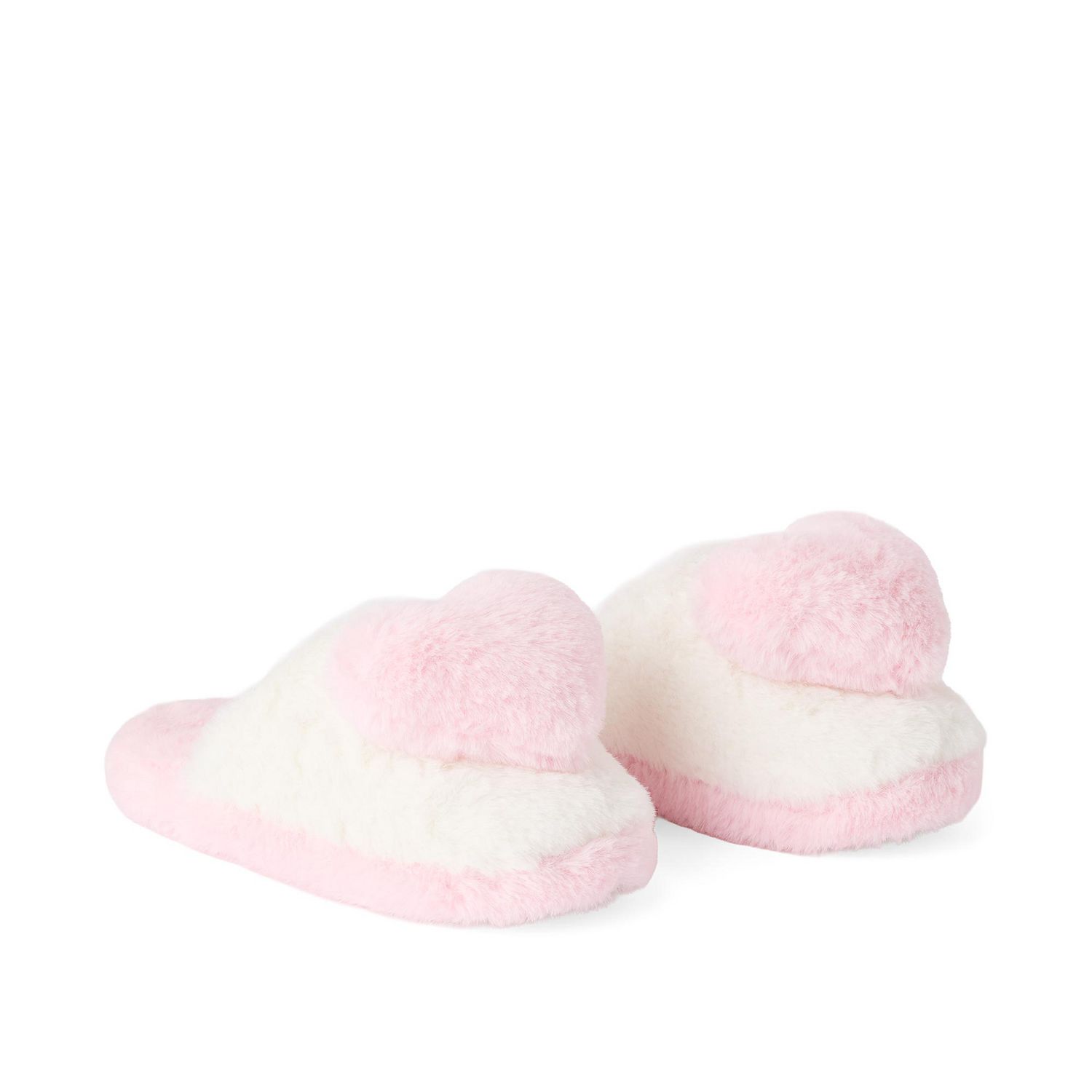 Pantoufles en peluche à motif de cœur George pour filles