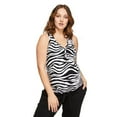 thumbnail image 1 of Paisley Sky Maternity Snap Henley Tank, 1 of 6