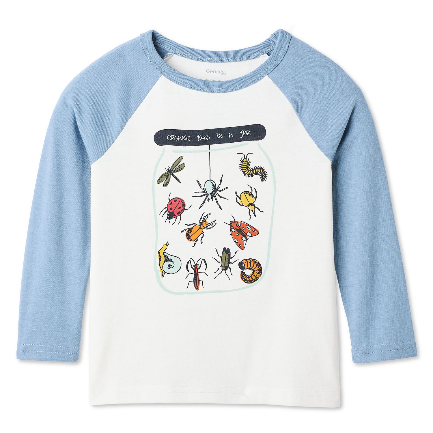 T-shirt à manches longues raglan George pour petits garçons