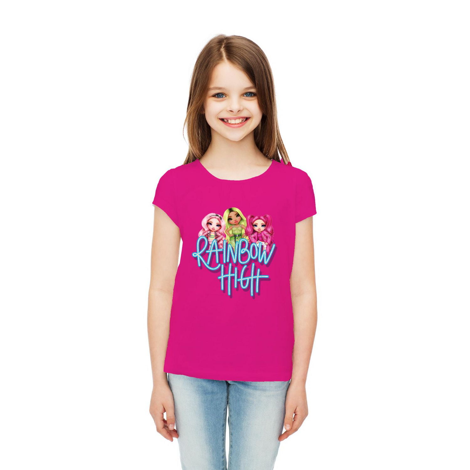 Girls Rainbow High Friends  Short Sleeve T-Shirt