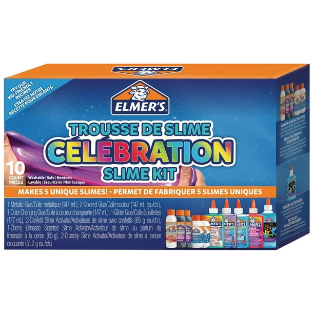 Elmer's Celebration Slime Kit, Slime Supplies Include Assorted Magical  Liquid 26000188395