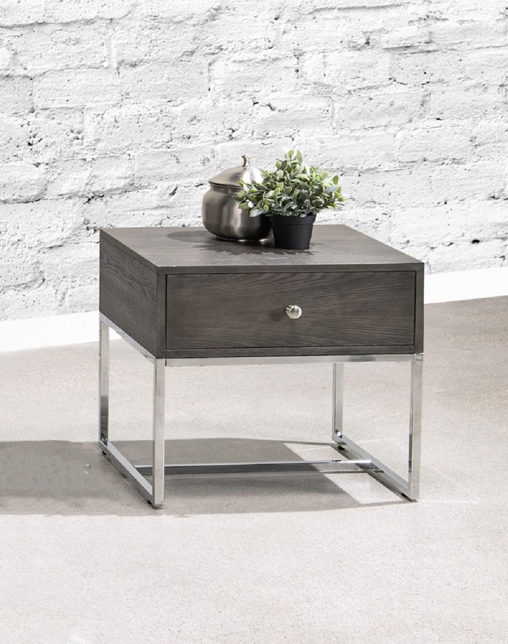 Walmart grey deals end tables