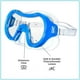 Masque de bain Dolfino pour enfants en bleu – image 3 sur 6