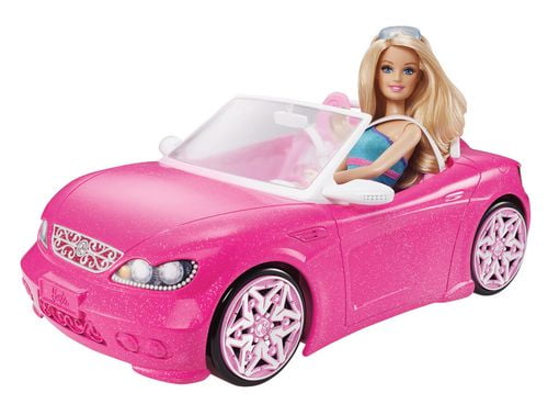 Barbie glam convertible deals walmart