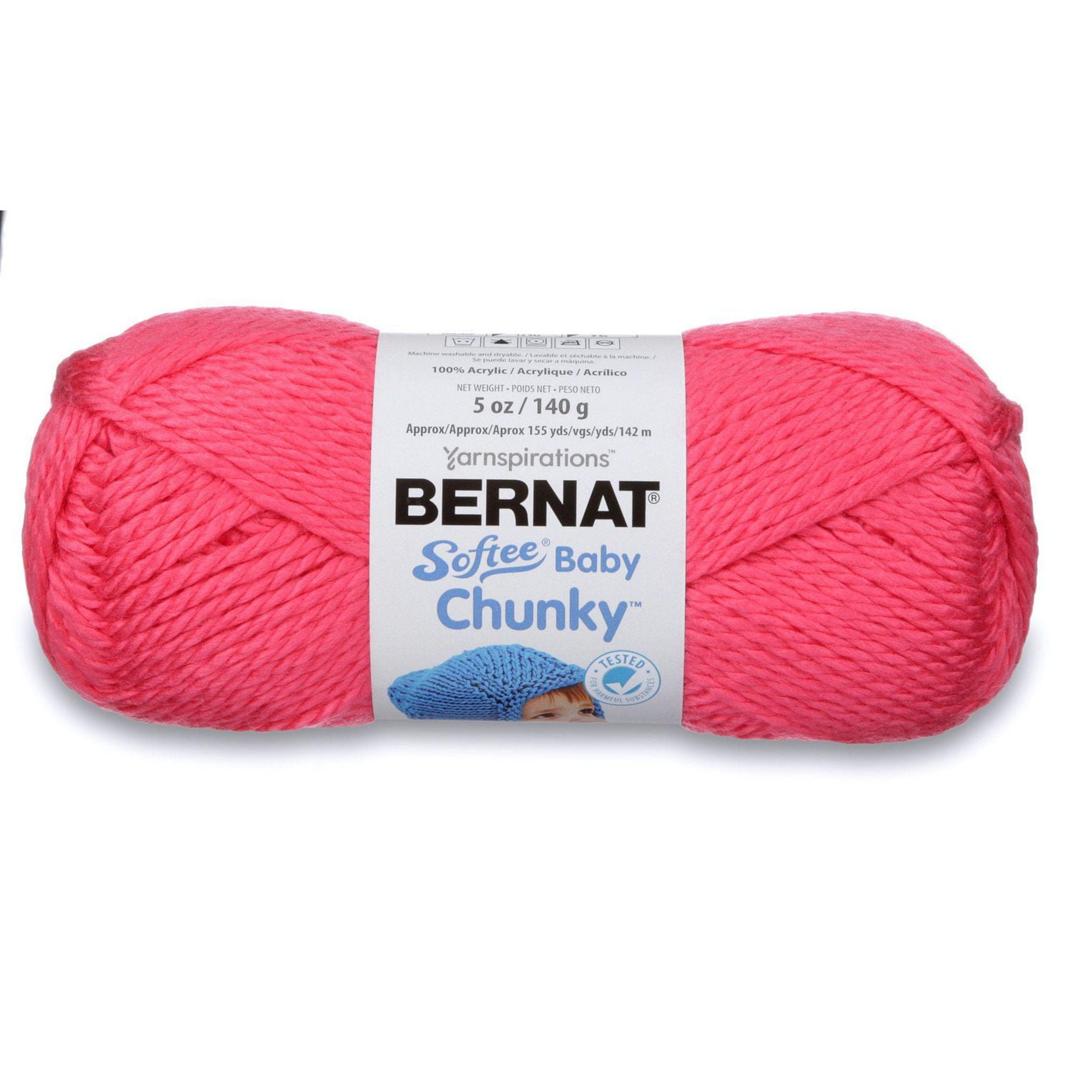 BERNAT SOFTEE BABY CHUNKY YARN (140G/5OZ), PATTYCAKE PINK Walmart Canada