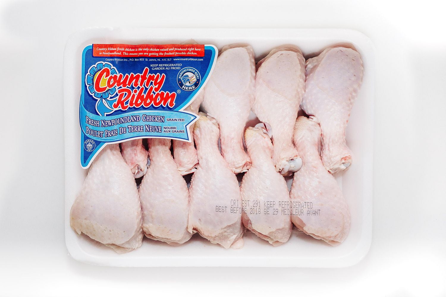 Country Ribbon Fresh Chicken Drumsticks, Value Pack, 0.99 - 1.11 KG