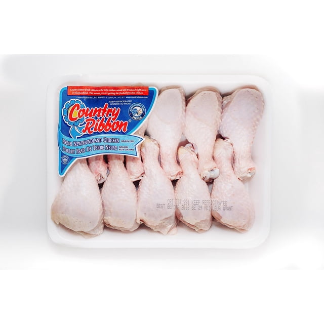 Country Ribbon Fresh Chicken Drumsticks, Value Pack, 0.99 - 1.11 KG