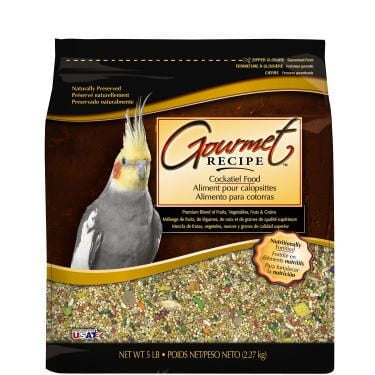 Aliment pour perruches calopsittes KAYTEE recette gourmet Mélange de fruits, de légumes, de noix et de graines de qualité supérieure