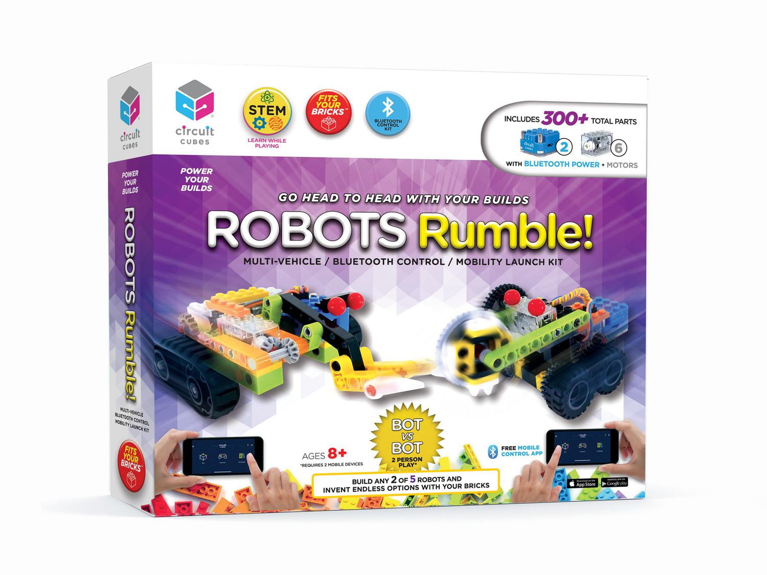 Circuit Cubes Robots Rumble Multi Vehicle outlet Mobility Bluetooth Launch Kit STEM