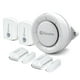 Kit d'alerte Swann Smart Home de sécurité 5 pièces avec 2 détecteurs de porte de fenêtre, 2 détecteurs de mouvement et sirène intérieure - Blanc – image 1 sur 7