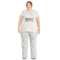 thumbnail image 1 of George Plus Women's Jersey Pajamas 2-Piece Set, 1 of 6