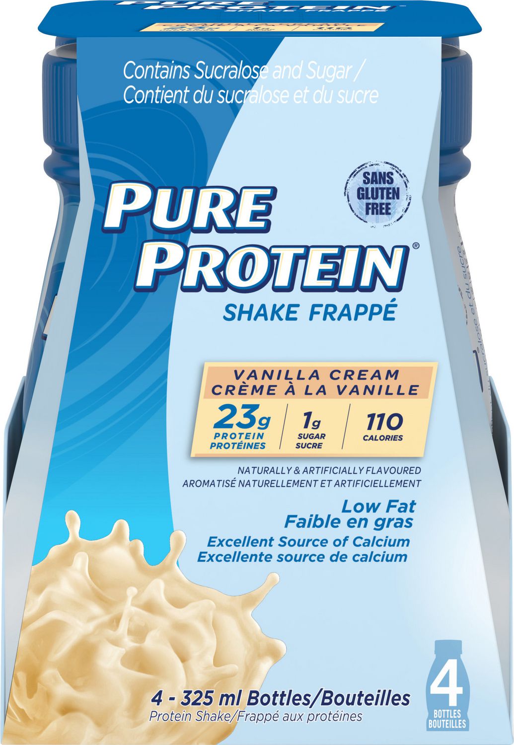 protein shake with vanilla protein powder